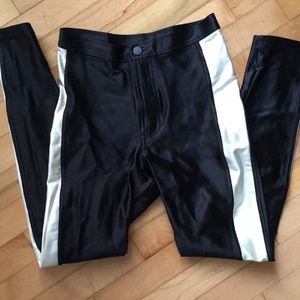 2/25 American Apparel Black & White Disco Pants
